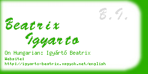 beatrix igyarto business card